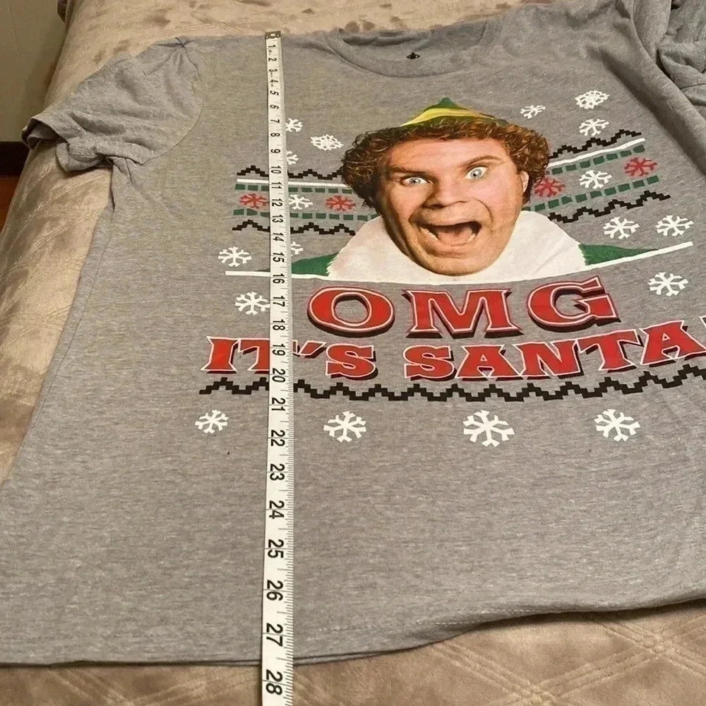 Elf OMG It’s Santa Tee Shirt Size XL. Christmas T Shirt, Ugly Sweater Contest. - Picture 7 of 11